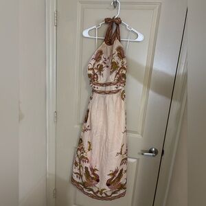 Zimmermann Pink & Purple Halter Sundress